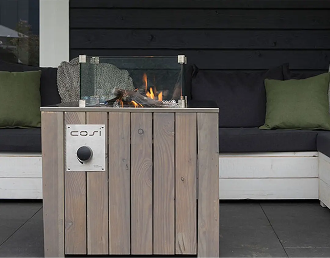 Cosi Cosicube 70 Vuurtafel - Ø70cm - Grey Wash - afbeelding 6 van 6