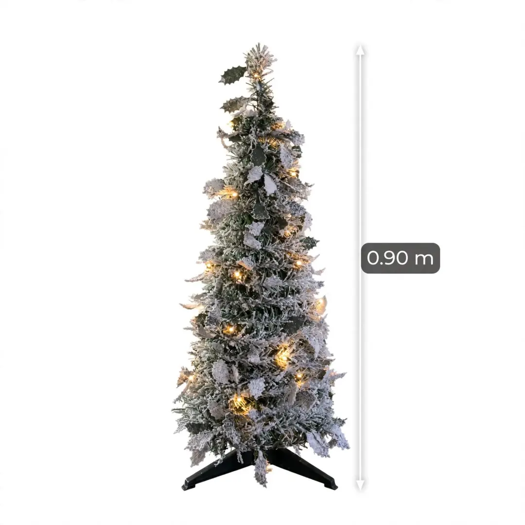 Countyfield Kerstboom Sneeuw Jack M 90cm 30 ledlampjes pop up