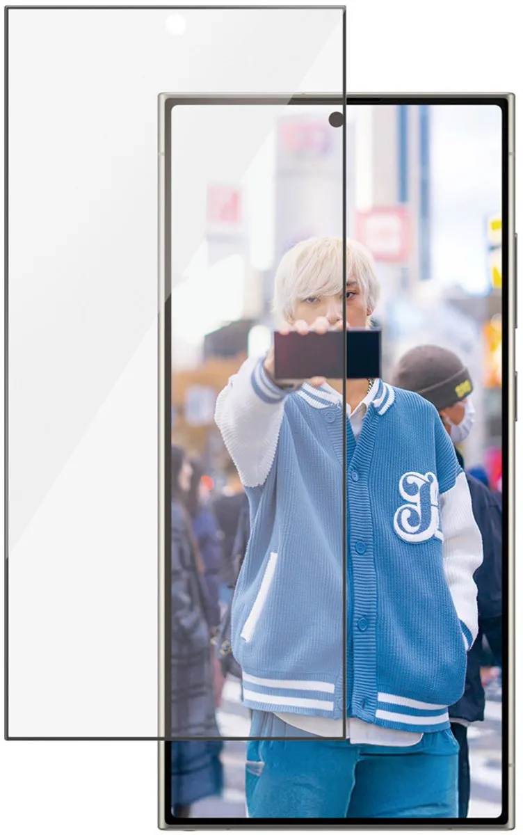 PanzerGlass All-in-One Ultra-Wide Fit Anti-Bacterial Screenprotector geschikt voor Samsung Galaxy S25 Ultra