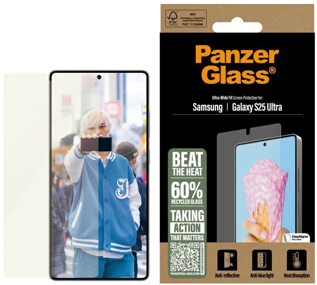 PanzerGlass All-in-One Ultra-Wide Screenprotector S25 Ultra - afbeelding 6 van 6