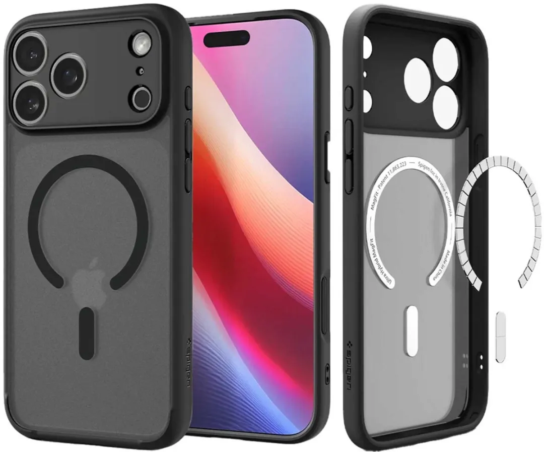 Spigen Ultra Hybrid MagSafe Hoesje iPhone 17 Pro Max - 8800283314175 - Zwart