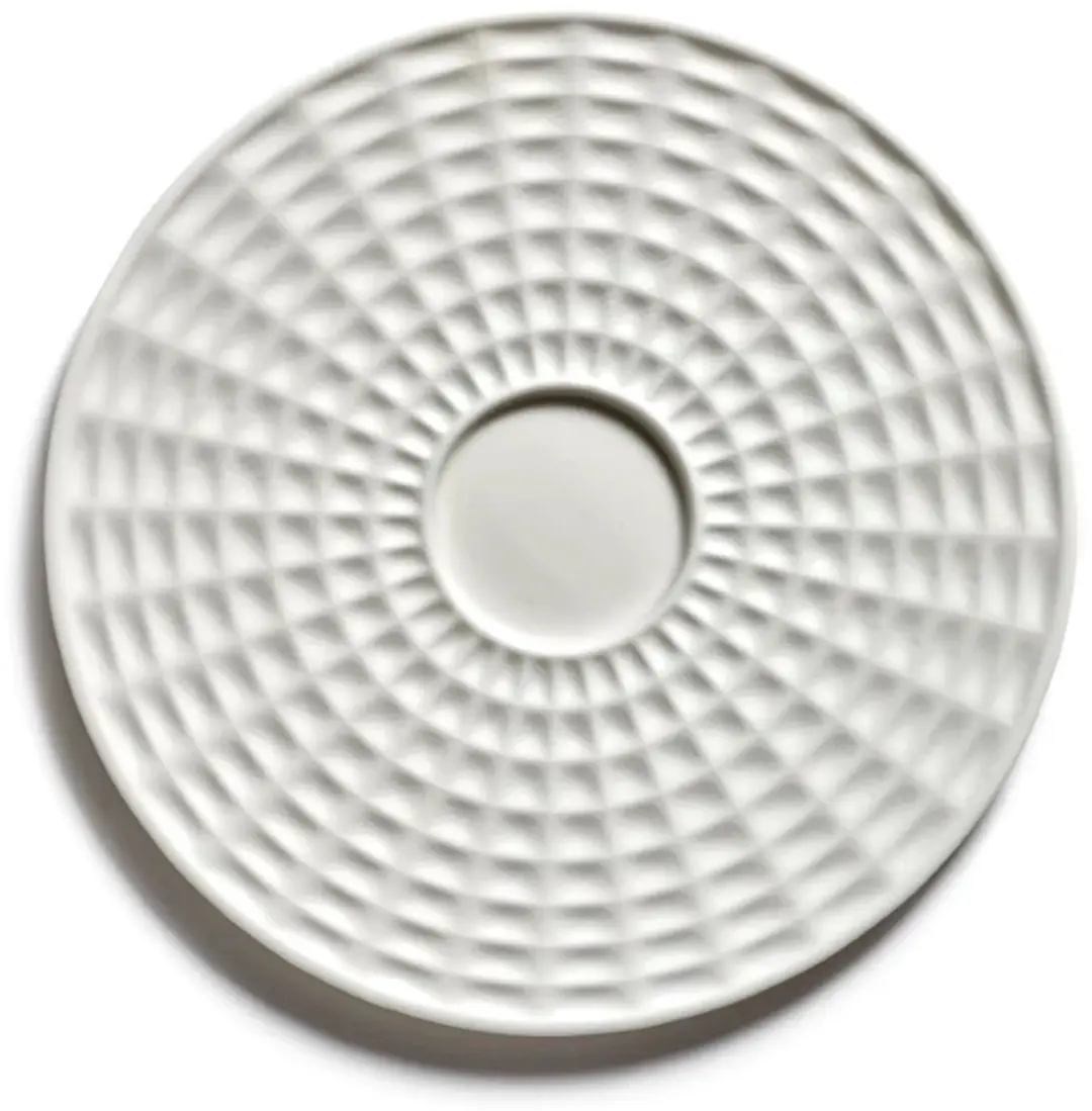 Serax Ann Van Hoey Nido cappuccino schotel D13.8cm bone china wit