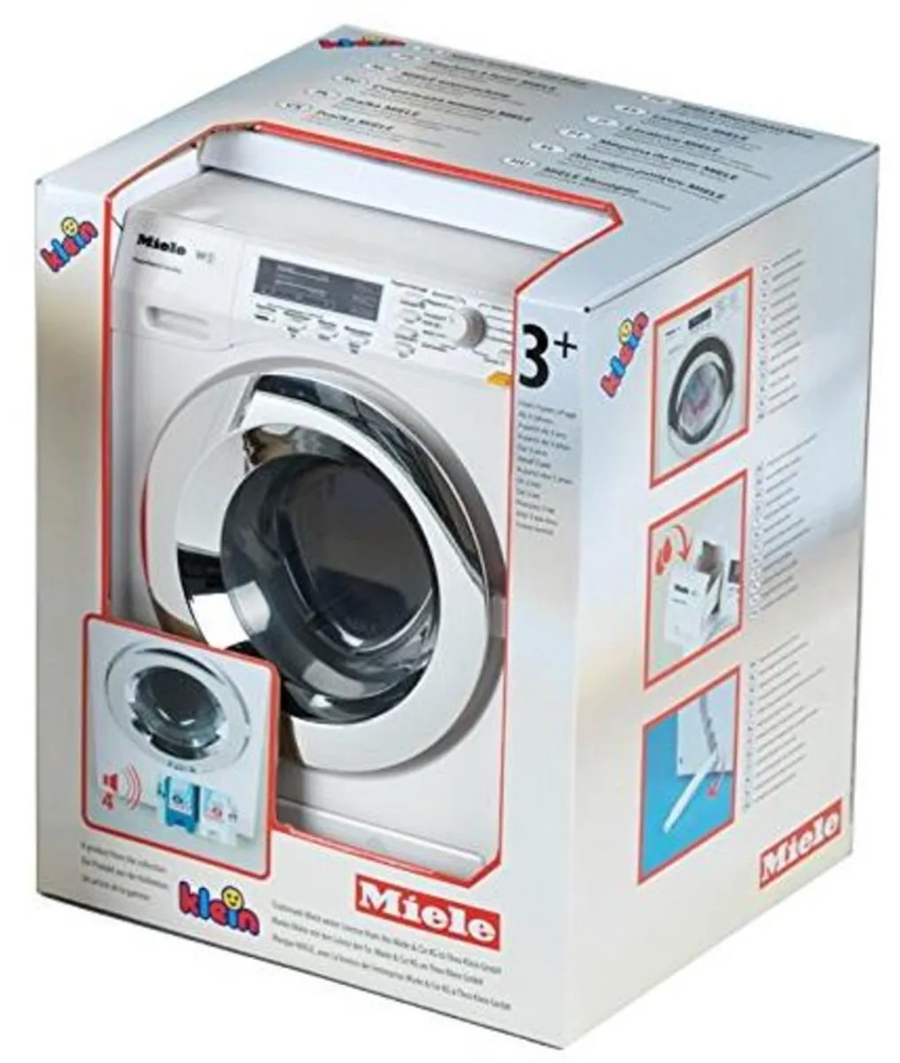Klein Toys Miele Speelgoedwasmachine - 18,5x26x18cm - Wit