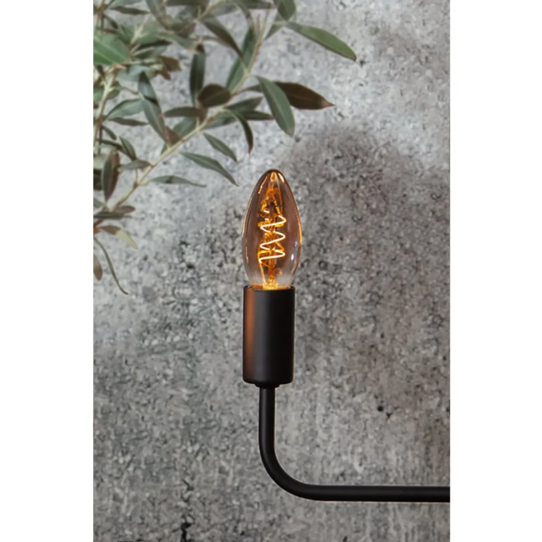 Star Trading Kaarslamp E14 3W Super Warm Wit - 3 Stuks - Rookglas - afbeelding 6 van 6