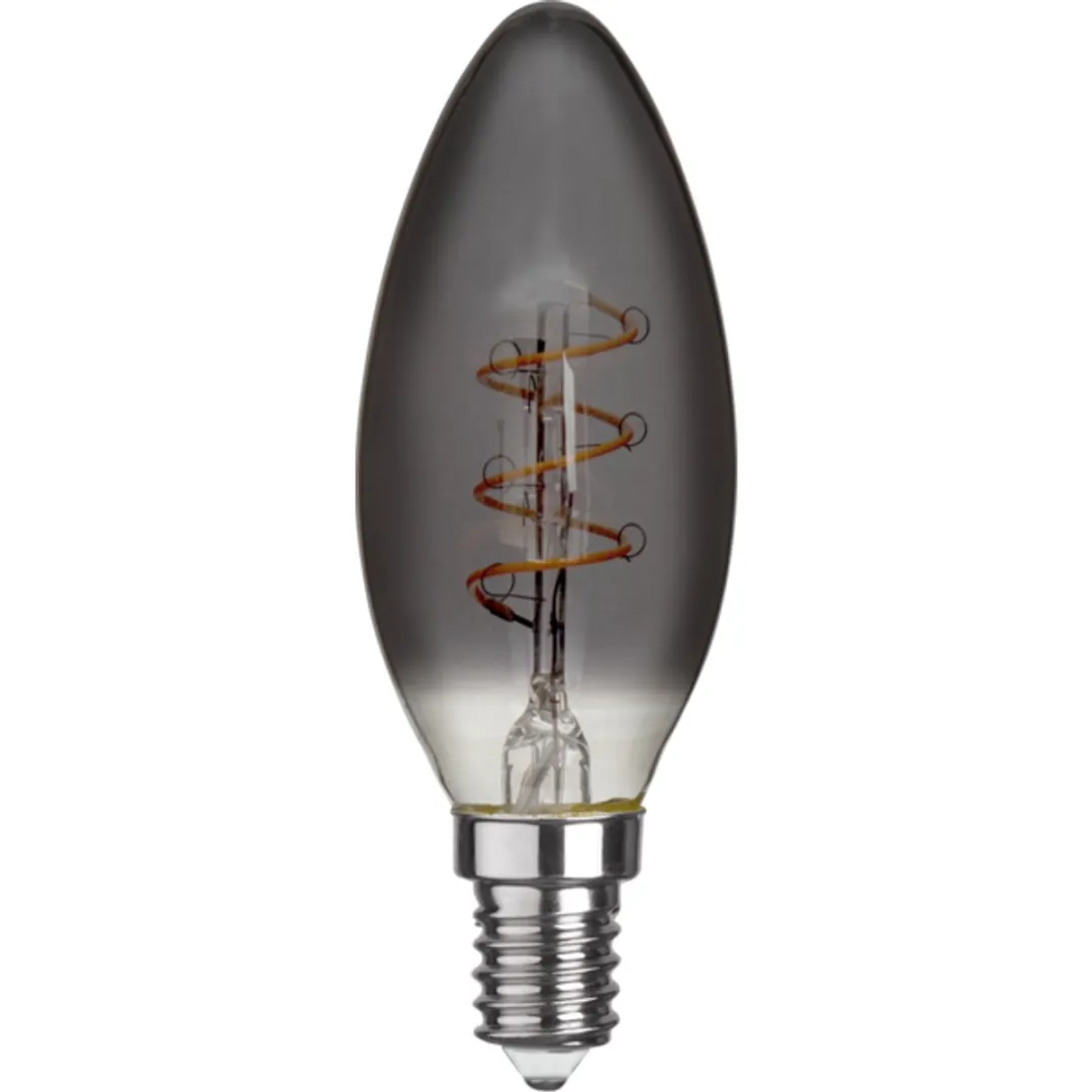 Star Trading Kaarslamp E14 3W Super Warm Wit - 3 Stuks - Rookglas