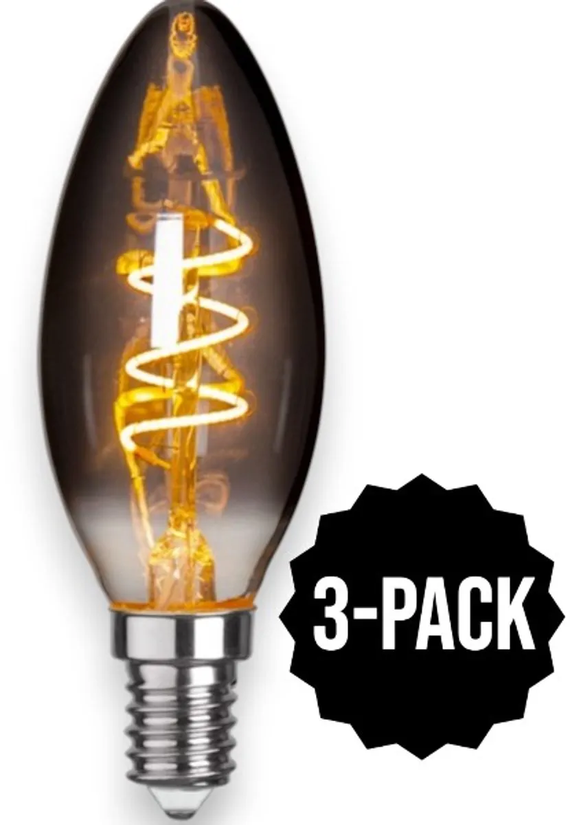Star Trading Kaarslamp E14 3W Super Warm Wit