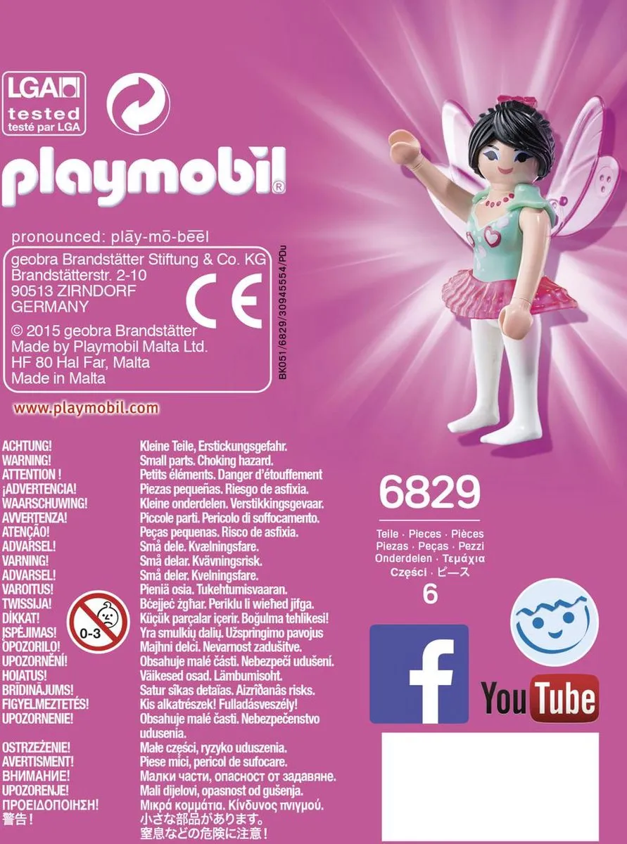 Playmobil Geluksfee met ring 6829 - Roze