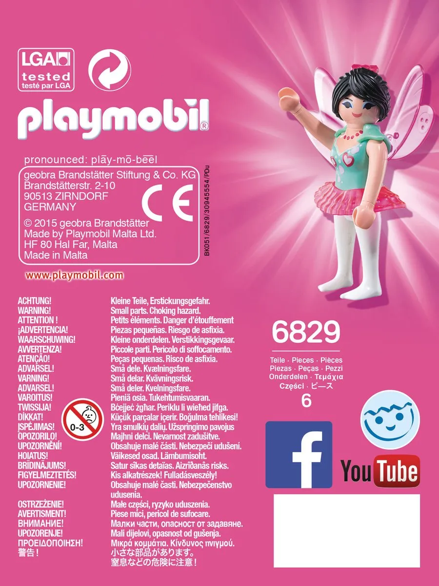 Playmobil Geluksfee met ring 6829 - Roze