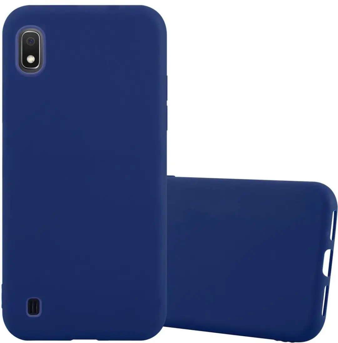 Cadorabo Hoesje geschikt voor Samsung Galaxy A10 / M10 in CANDY DONKER BLAUW