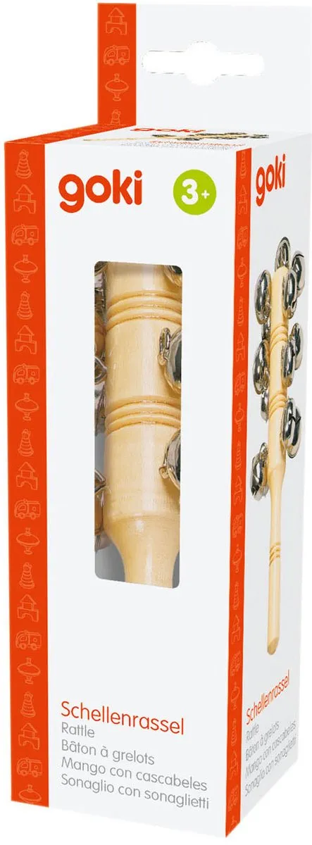 Goki Bell-stick met 13 Bellen - Meerkleurig