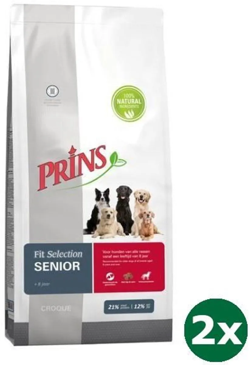 Prins Fit Selection Senior Hondenvoer 30kg (2x15kg)