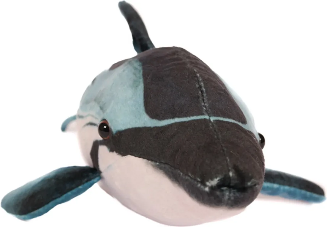 PIA Soft Toys Pluche Dolfijn - 40 cm - Wit/Blauw