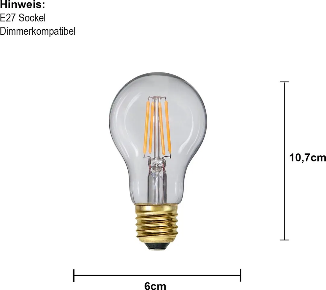 Star Trading Standaard Bol E27 4W Superwarm Wit - Dimbaar