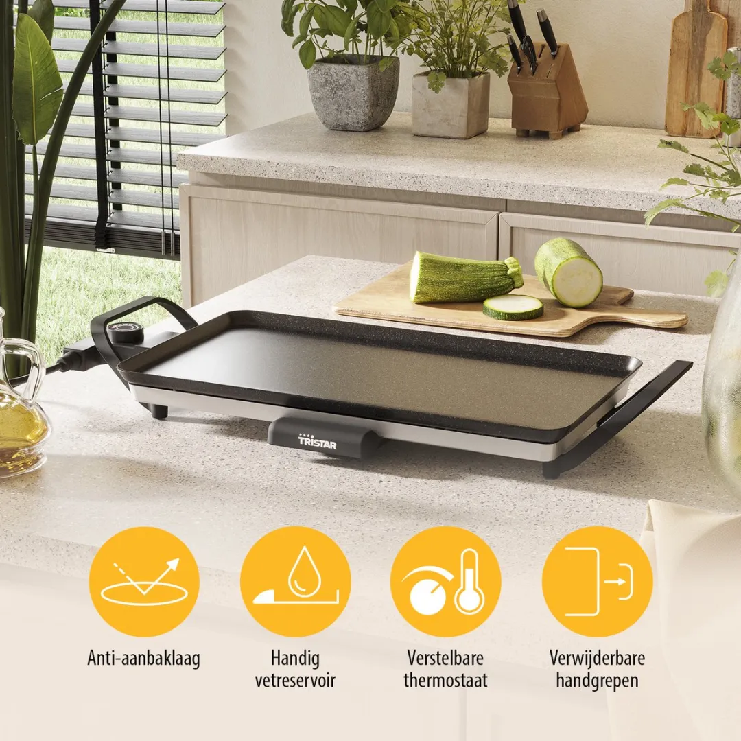Tristar BP-2667 Tafelgrill - 2000W - 4-6 Personen - Zwart