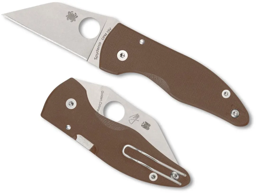 Spyderco Microjimbo Brown 15V Sprint Run