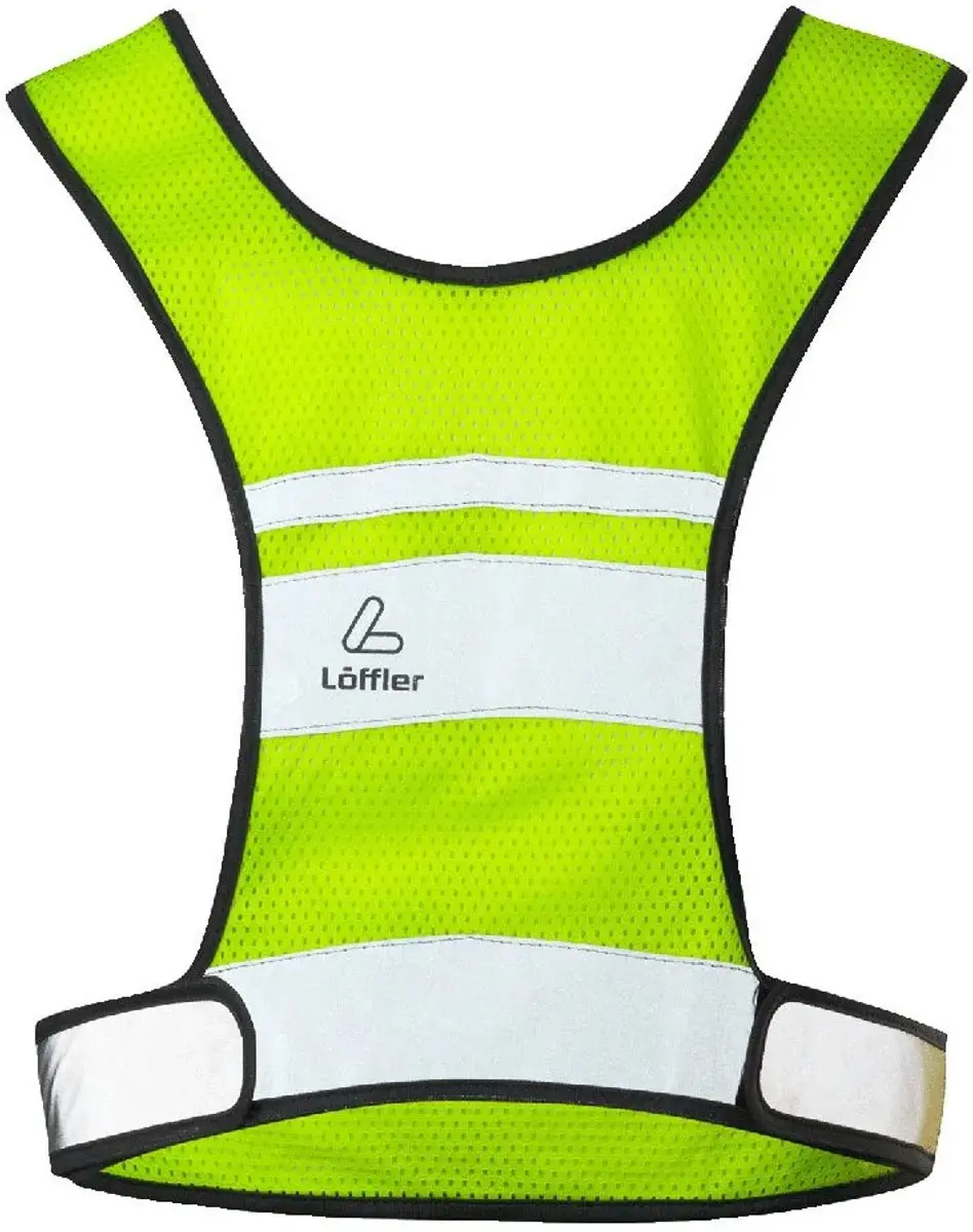Löffler Reflectievest - Polyester - Neon Geel - XL - afbeelding 2 van 4