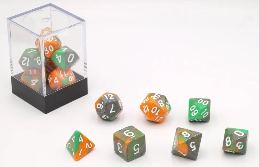 HOT Games Dobbelstenen 7-vlak Multicolor
