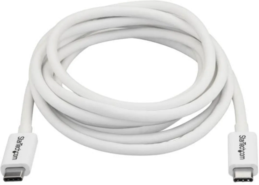Startech TBLT3MM2MW Thunderbolt 3 Kabel 2m - 20Gbps - Wit