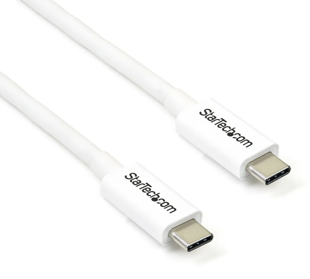 Startech TBLT3MM2MW Thunderbolt 3 Kabel 2m - 20Gbps - Wit