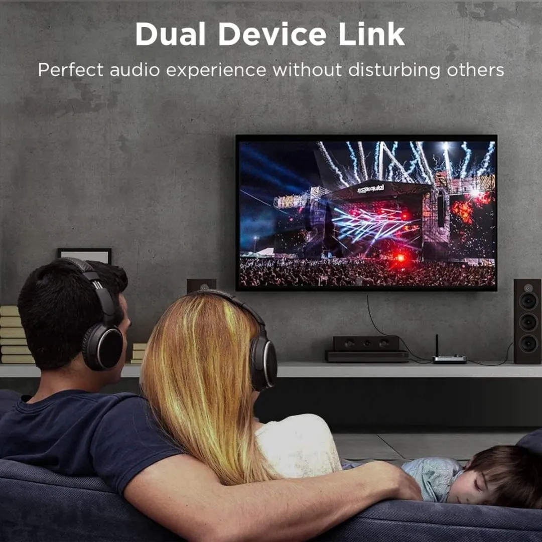 NÖRDIC BT27 Bluetooth 5.0 Audioadapter - Zender/Ontvanger 3,5mm - Zwart