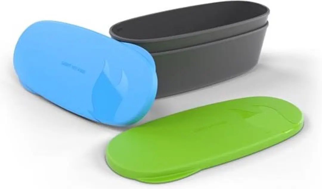 Light My Fire SnapBox Oval Green/Cyan Blue set van 2