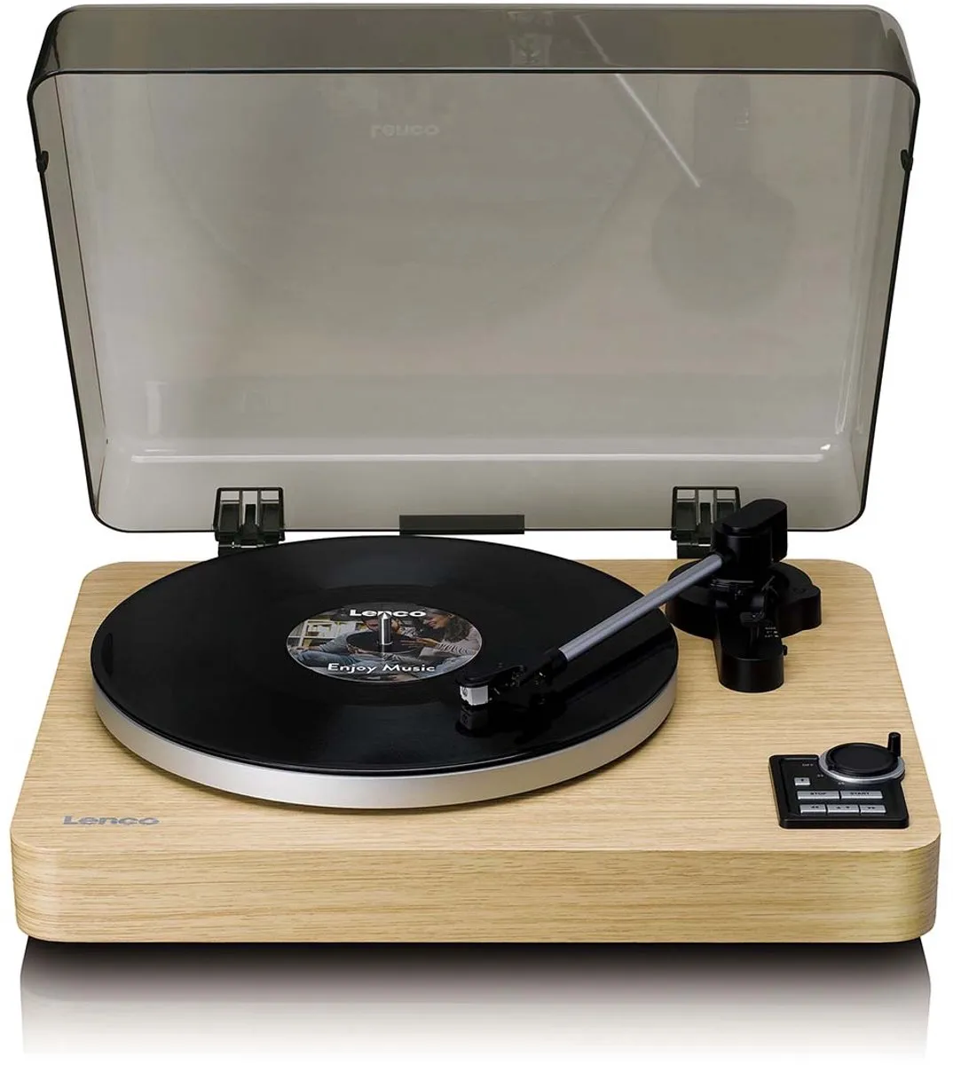 Lenco Platenspeler - Volledig automatische Platenspeler - Bluetooth en Voorversterker - LBTA-166SI - Hout