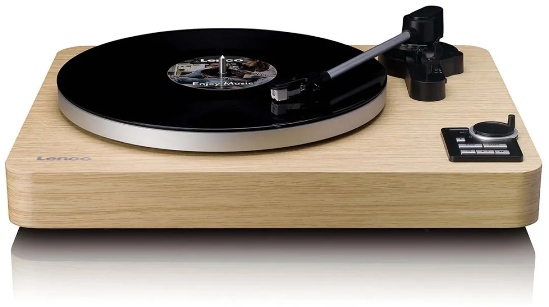 Lenco Platenspeler - Volledig automatische Platenspeler - Bluetooth en Voorversterker - LBTA-166SI - Hout