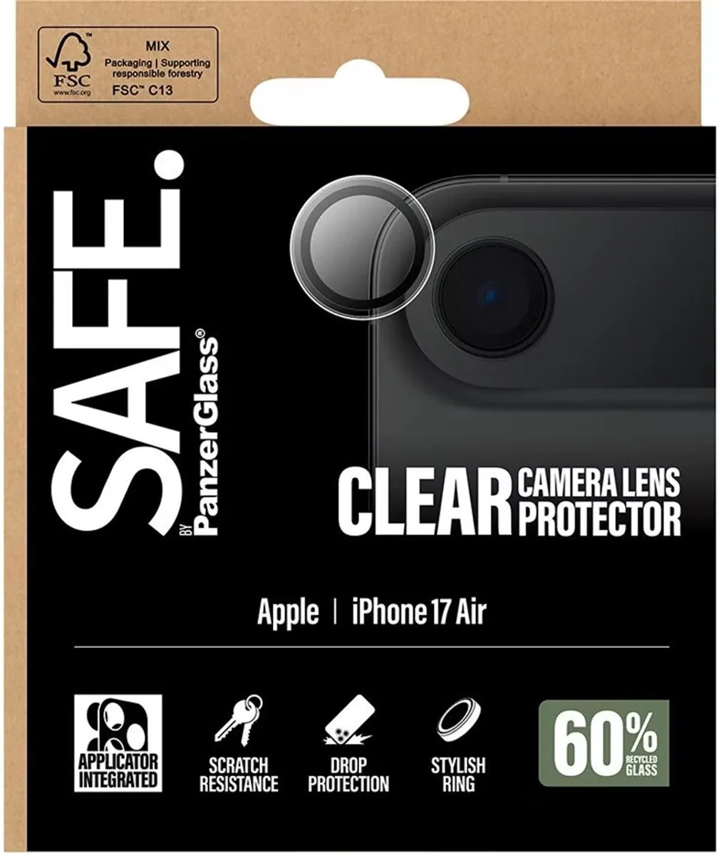 PanzerGlass iPhone Air Cameralensbeschermer - Gehard Glas
