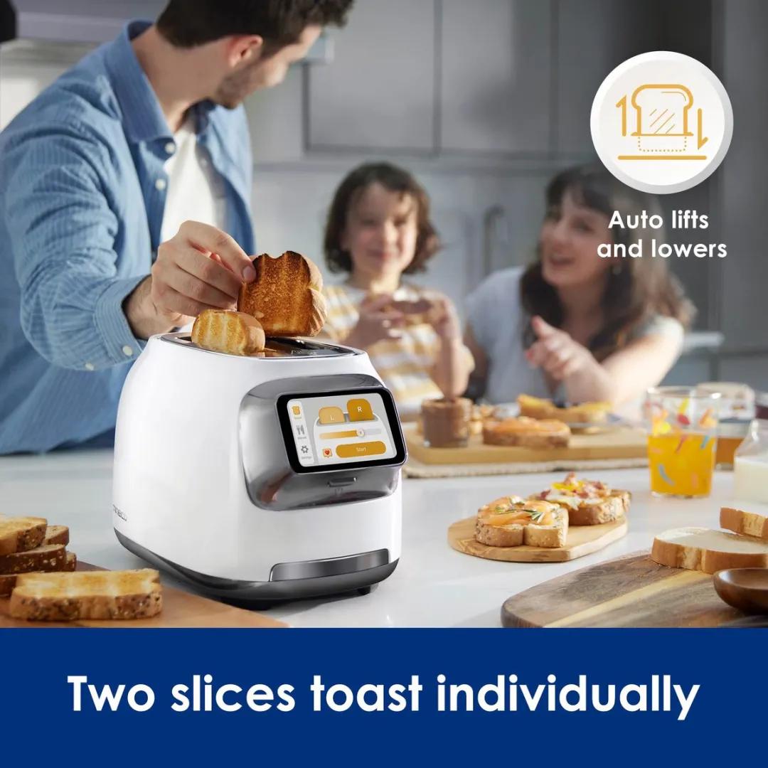 Tineco Toasty One Broodrooster 1200W - 2 Sneden - RVS/Wit