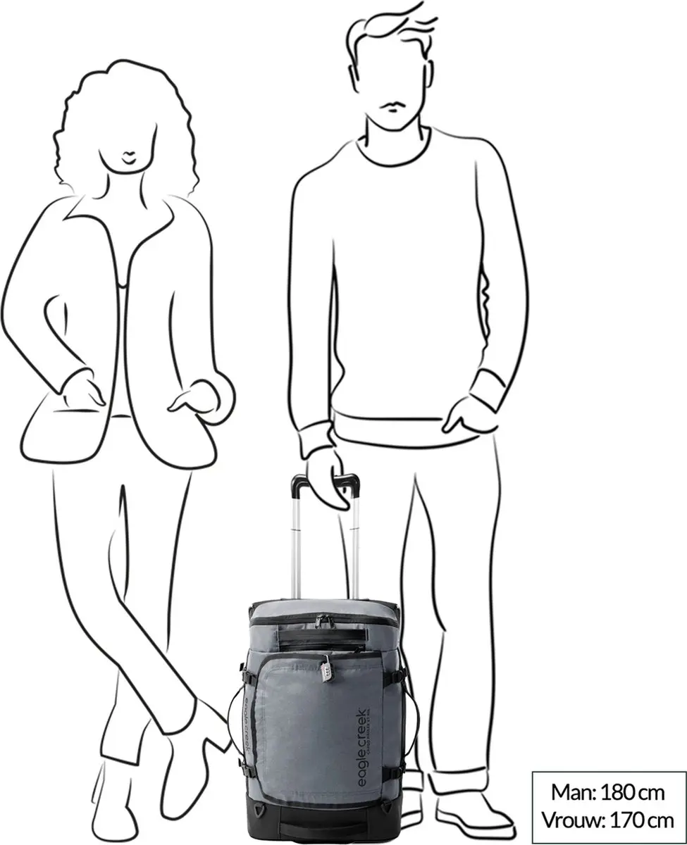 Eagle Creek Cargo Hauler XT 36 - reistas op wielen 54,5 cm (charcoal) - afbeelding 5 van 6
