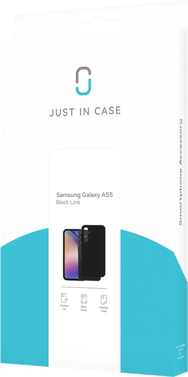 Just in Case Samsung Galaxy A55 TPU Hoesje - Zwart