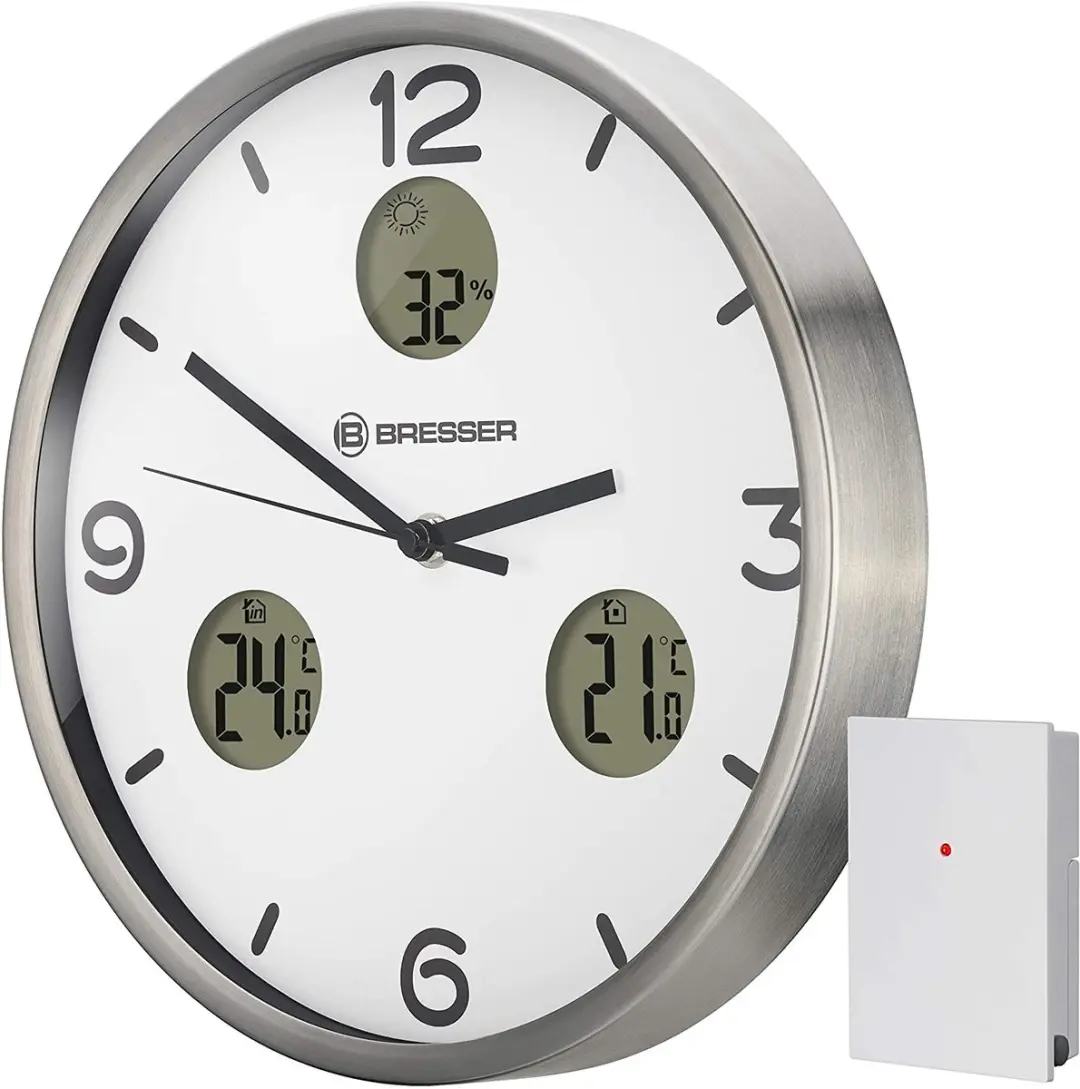 Bresser MyTime Wandklok Wit