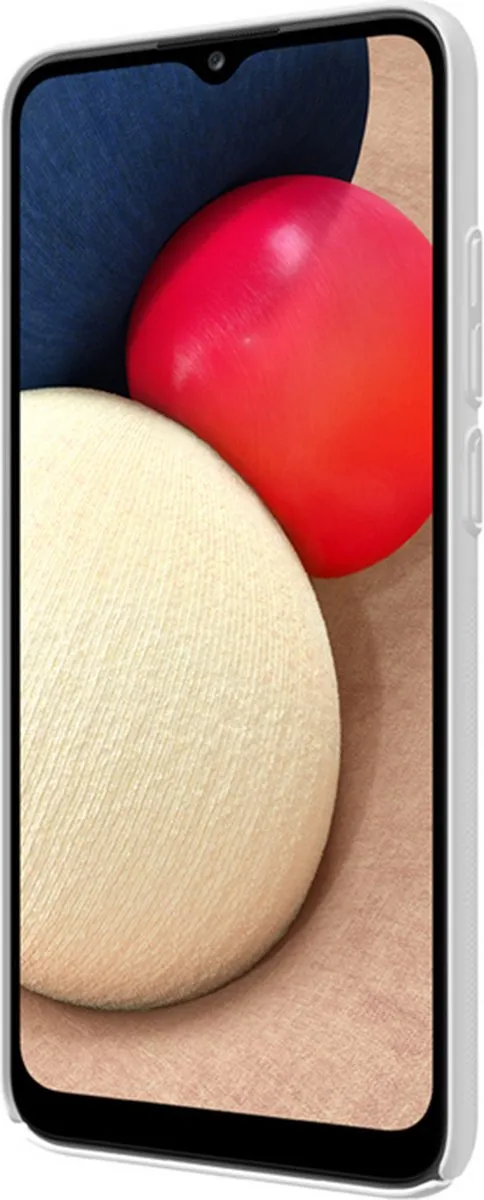 Nillkin Super Frosted Shield Back Cover A02S-43 - Samsung Galaxy A02s - Wit - afbeelding 3 van 5