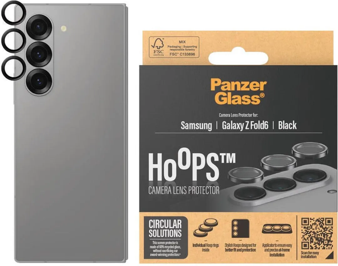 PanzerGlass Hoops PZ-7373 Camera Lens Protector - Zwart