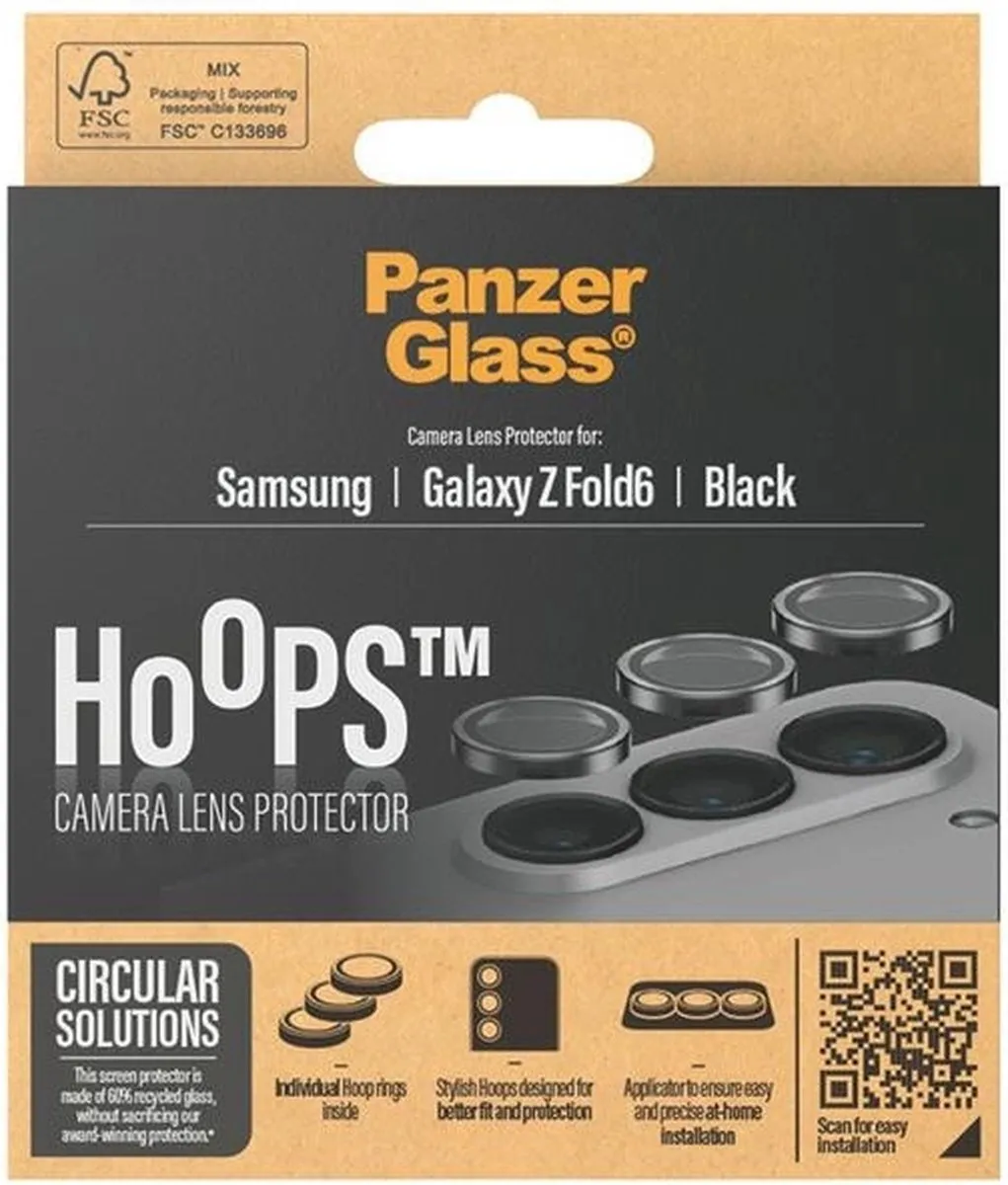 PanzerGlass Hoops PZ-7373 Camera Lens Protector - Zwart - afbeelding 6 van 6