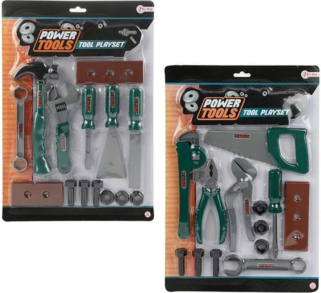 Toi-Toys Power Tools Gereedschapset 13-delig - Multikleur