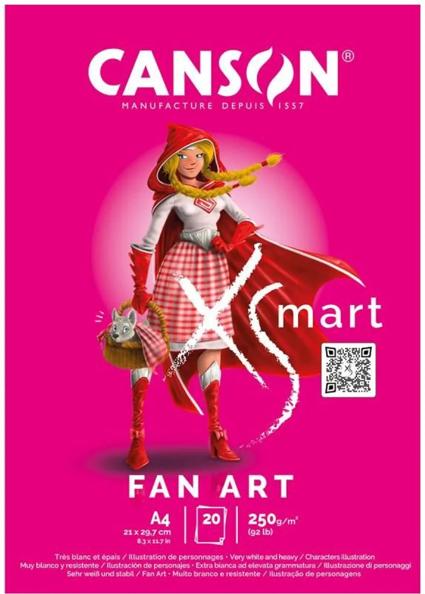 Canson C32250P001 Papierblok Handenarbeid 250g/m² A4