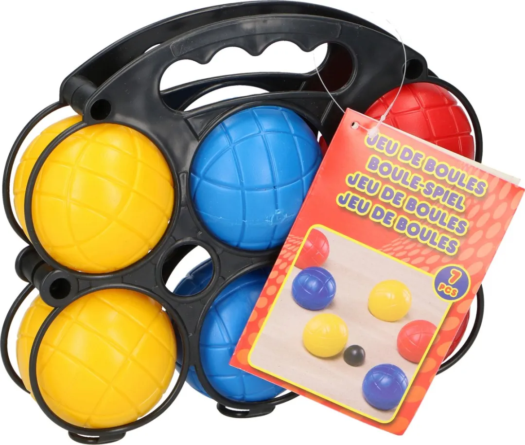 Eddy Toys Petanque Set 6 Ballen + But - Buitenspeelgoed