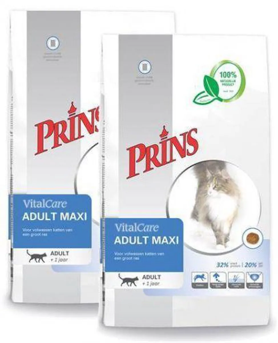 Prins Vitalcare Cat Adult Maxi Gevogelte Kattenvoer - 20 kg
