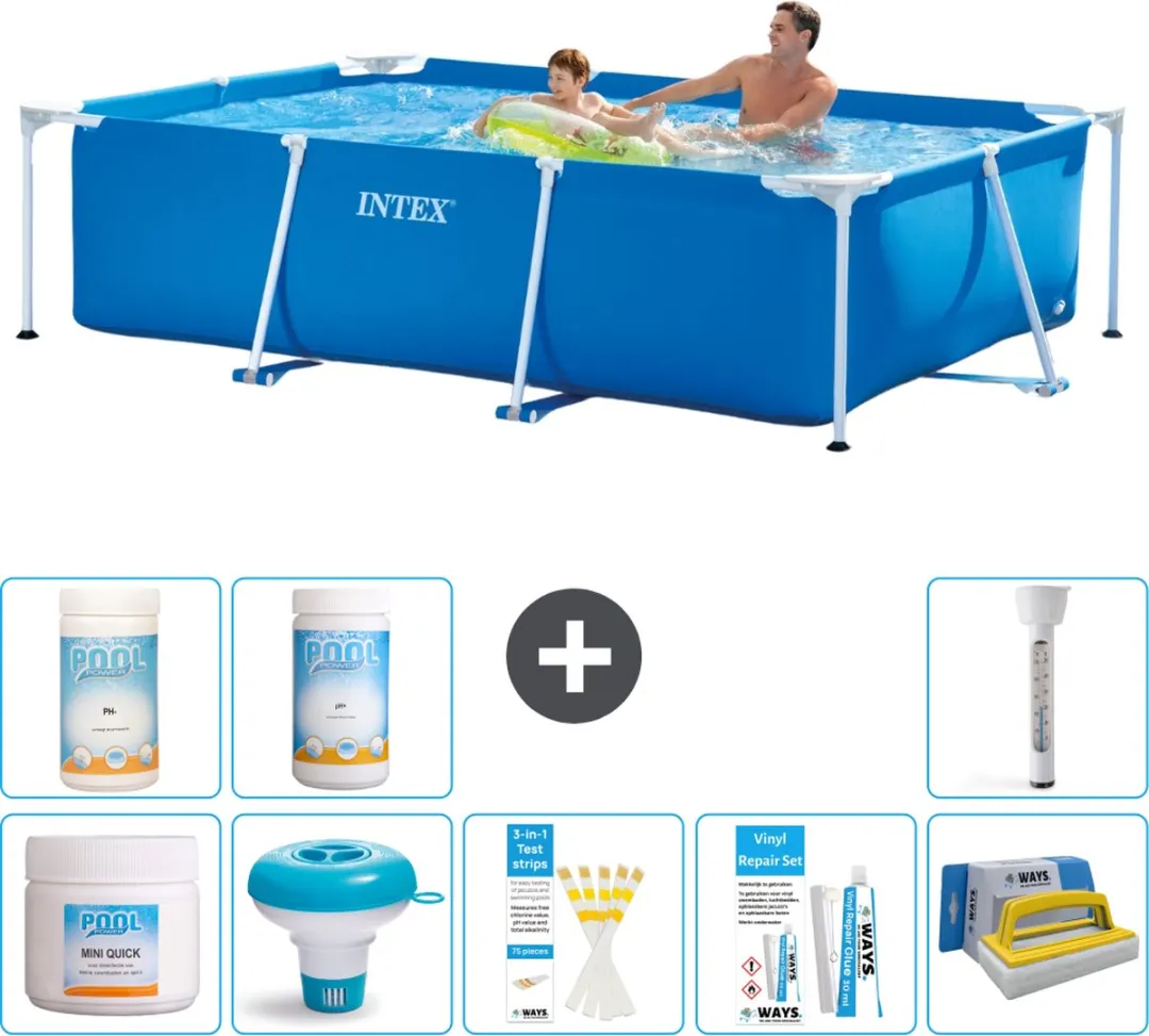 Intex Frame Zwembad 260x160cm Blauw - 2282L - afbeelding 2 van 6