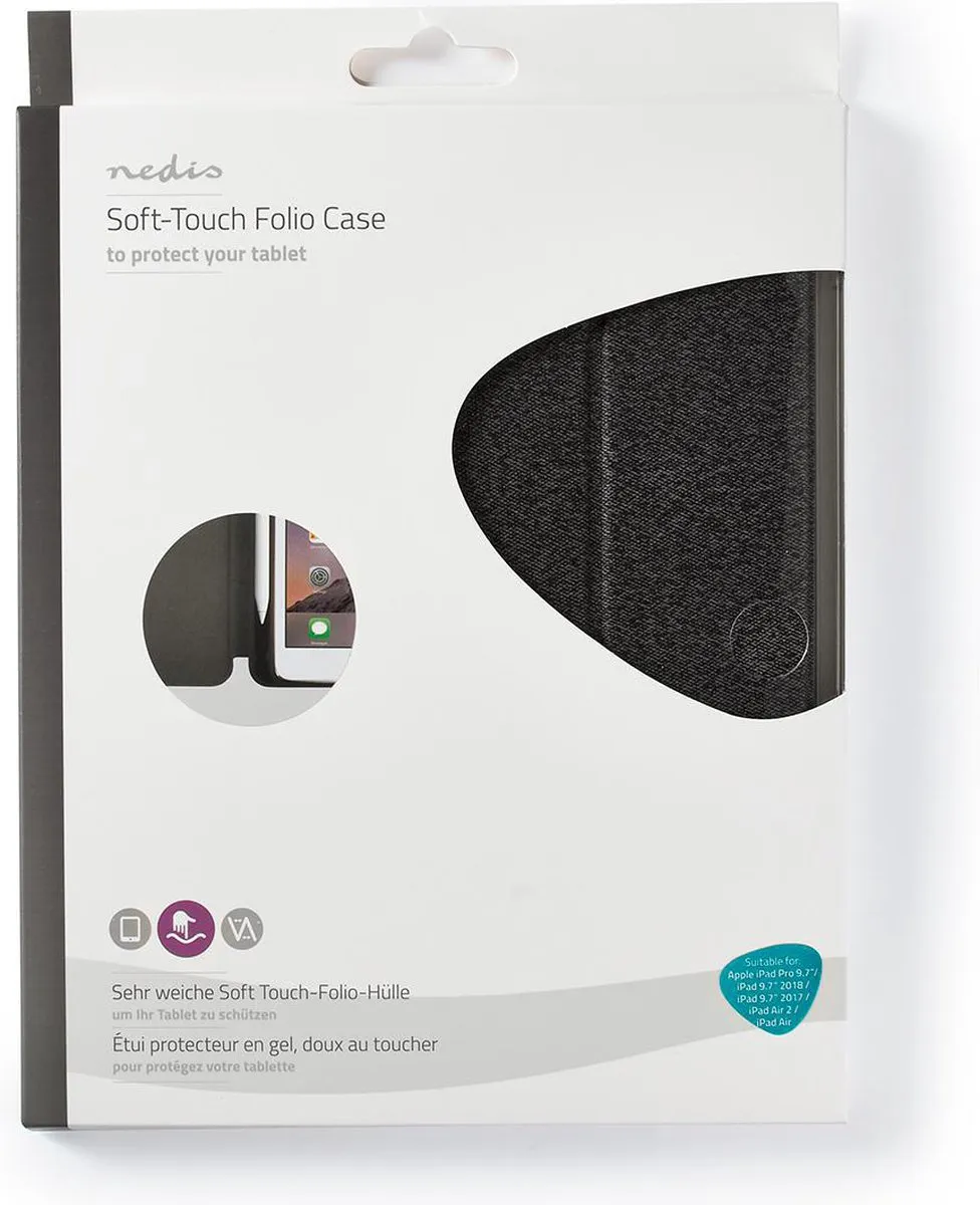 Nedis TCVR20003GY Folio Case iPad 9.7" - Grijs