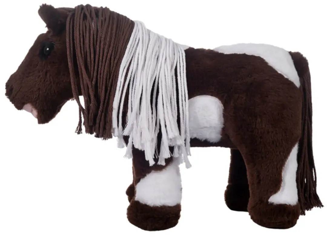 HKM Pinto Cuddle Pony - Bruin/Wit - afbeelding 2 van 4
