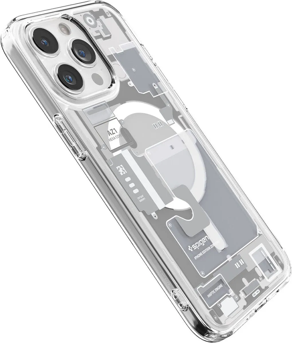 Spigen Ultra Hybrid MagFit iPhone 15 Pro - Back Cover - Wit