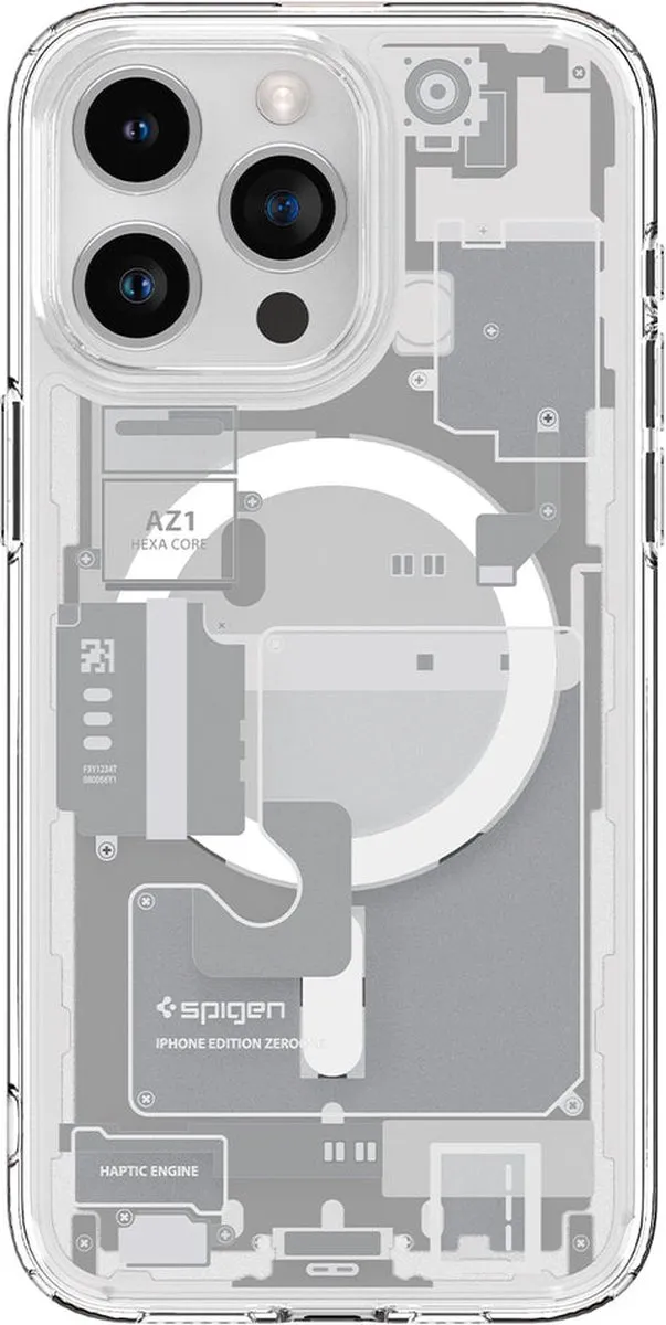Spigen Ultra Hybrid MagFit iPhone 15 Pro - Back Cover - Wit