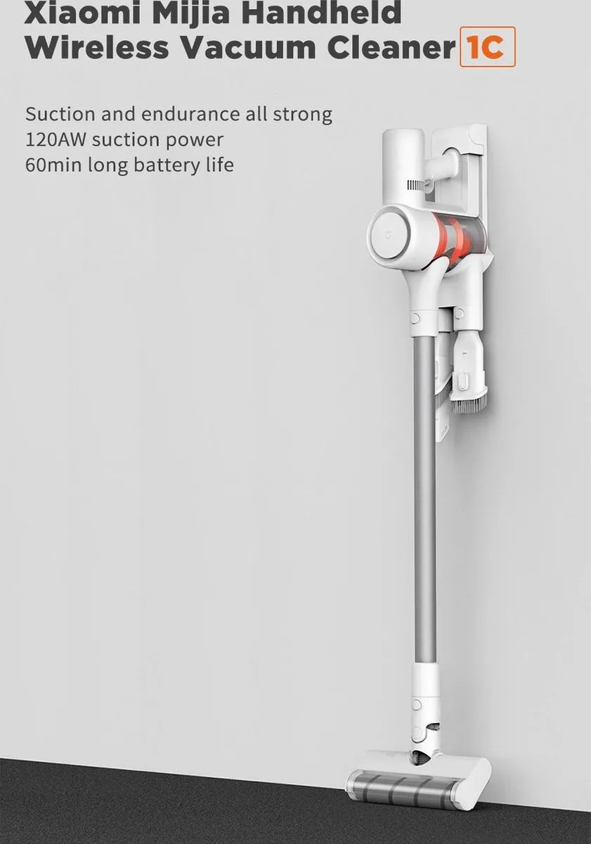 Xiaomi Mi Handheld Stofzuiger 1C SCWXCQ02ZHM - 20000PA - Wit