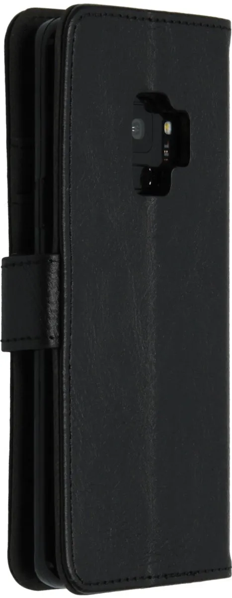 imoshiion Hoesje Samsung Galaxy S9 - 3 Pasjes - Zwart