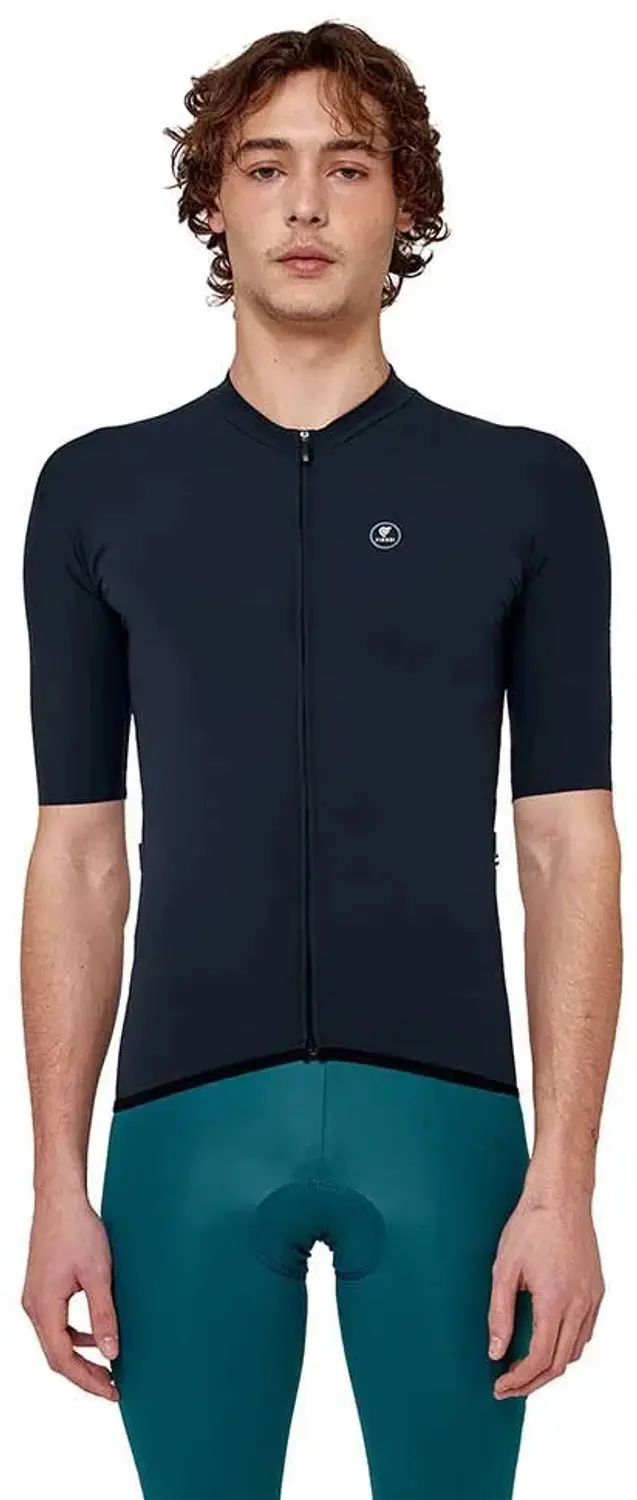 Pissei Prima Pelle Korte Mouw Wielertrui Blauw L Man
