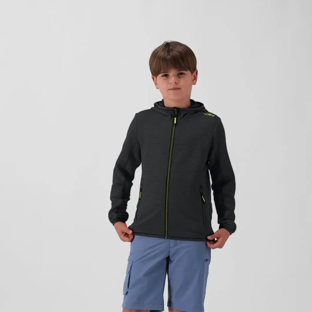 CMP Kinder Fleece met Capuchon - Oranje - 164 - afbeelding 6 van 6