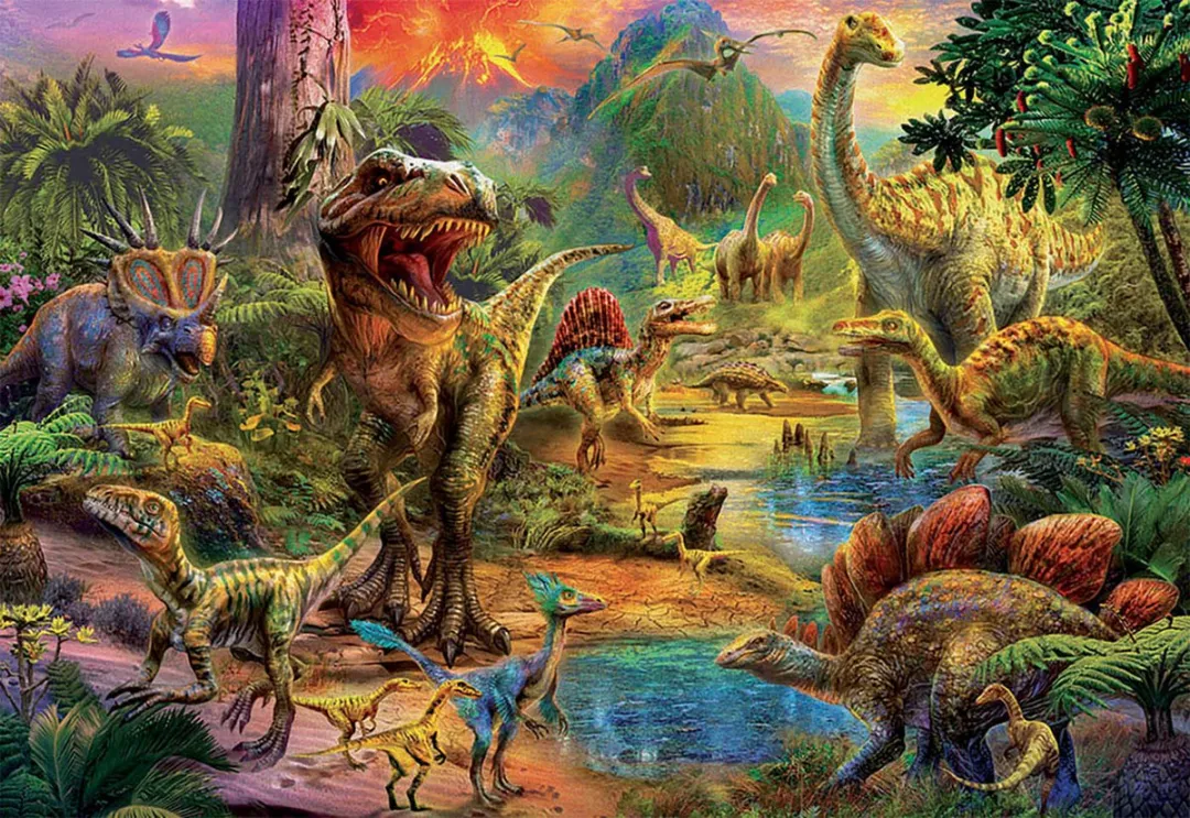 Educa Land of Dinosaurs Puzzle 1000 Stuks - Meerkleurig