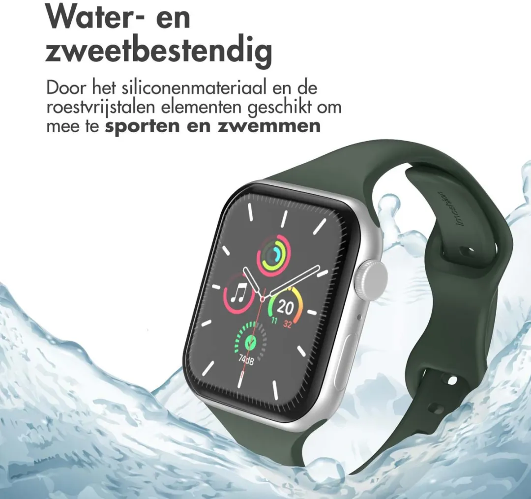 Imoshion Siliconen Bandje Apple Watch 44-49mm - Groen